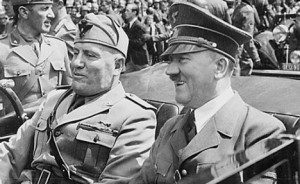 موسوليني وهتلر